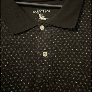 harbor bay 5xlt Black Polo
